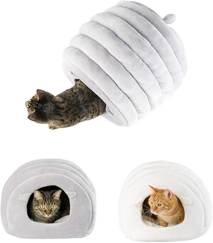 Plush Covered Pet Cave Bed - Zambeel