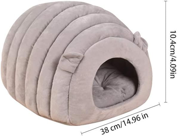 Plush Covered Pet Cave Bed - Zambeel
