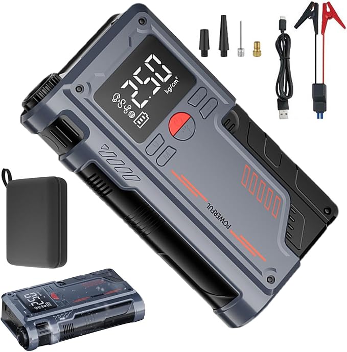 Portable Car Jump Starter with Digital Display © - Zambeel