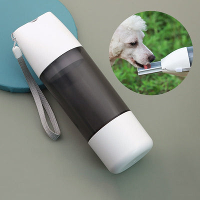 Portable Dog Water Bottle 350ml Water Food Container For Dog Pets Feeder Bowl Outdoor Travel Drinking Bowls Water Dispenser - Zambeel