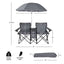 Portable Double Folding Beach Chair with Umbrella © - Zambeel