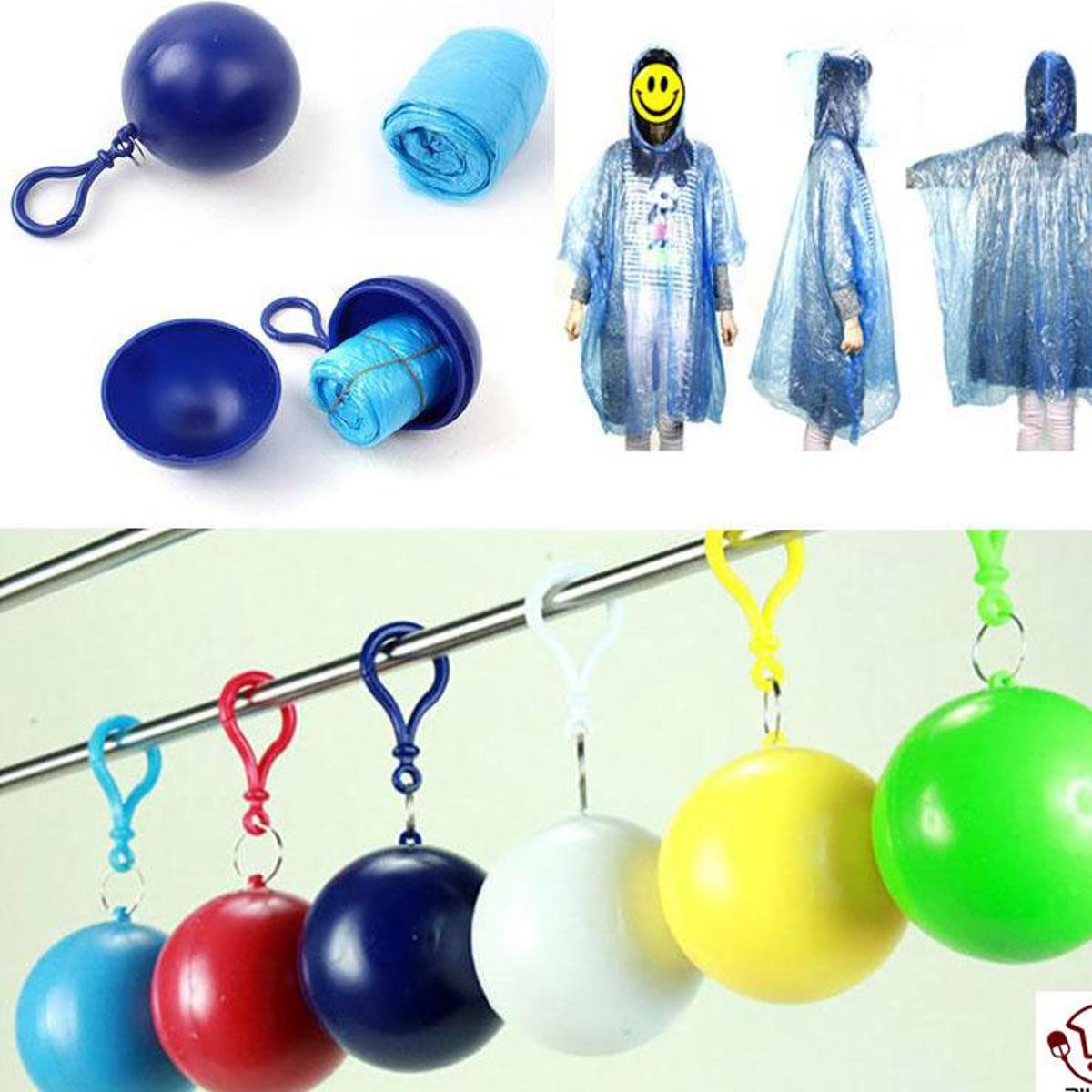 Portable Emergency Raincoat in Keychain Ball - Zambeel