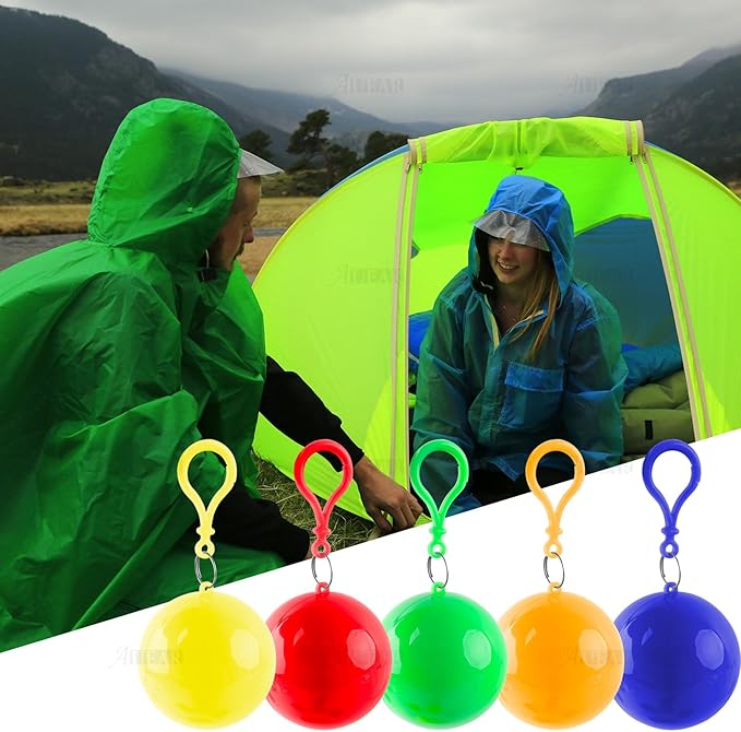 Portable Emergency Raincoat in Keychain Ball - Zambeel