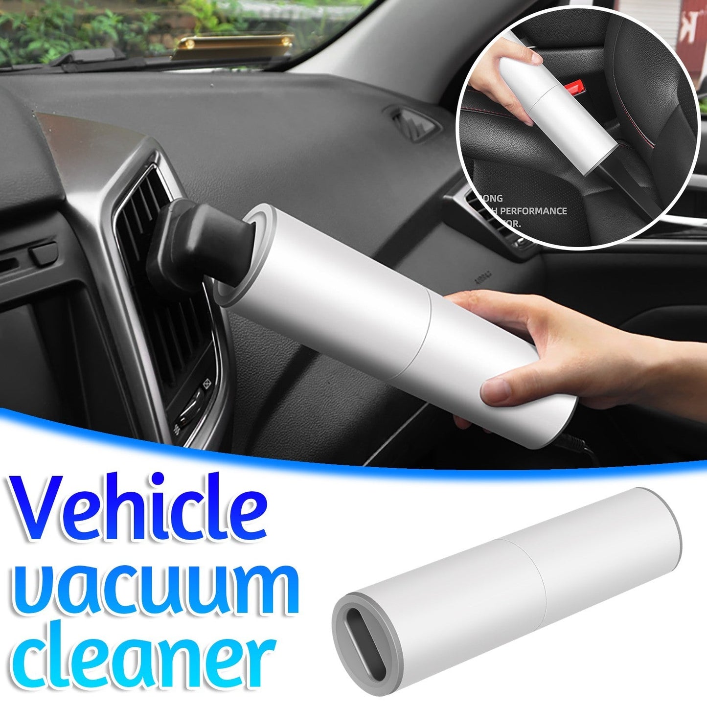 Portable Handheld Vacuum Cleaner 120W Car Charger - Zambeel