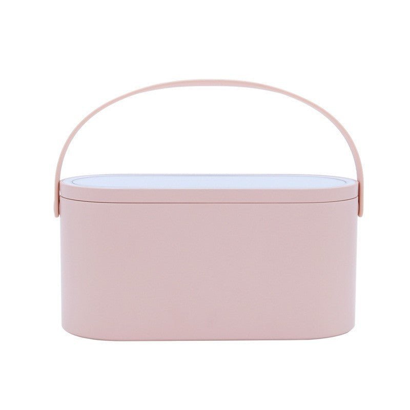 Portable LED Light Storage Box Beauty And Makeup Mirror - Zambeel