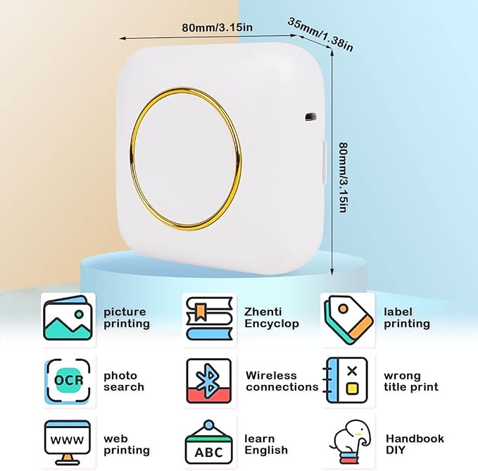 Portable Mini Printer - BT Instant Printing - Zambeel