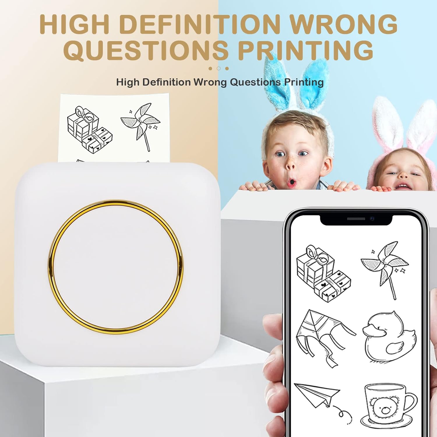 Portable Mini Printer - BT Instant Printing - Zambeel