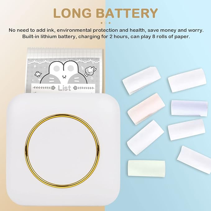 Portable Mini Printer - BT Instant Printing - Zambeel