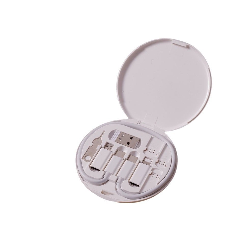 Portable Multifunction Data Cable Digital Storage Box Data Cable 60W Fast Charging Cable Five - in - one - Zambeel