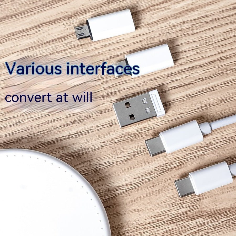 Portable Multifunction Data Cable Digital Storage Box Data Cable 60W Fast Charging Cable Five - in - one - Zambeel