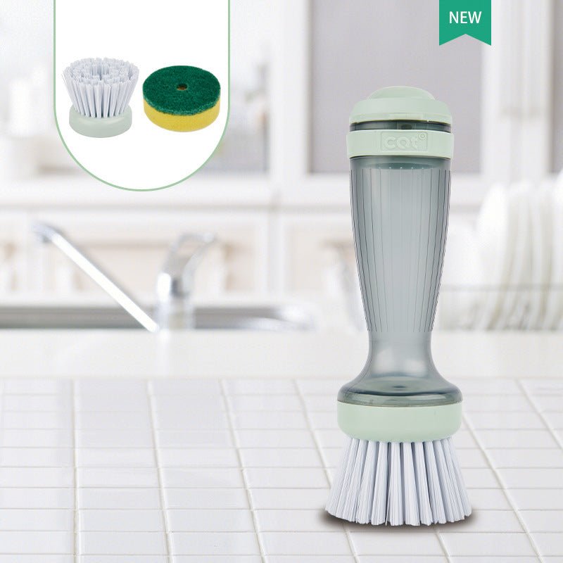 Pot Brush Dish Brush Dish Scrub Brush With Soap Dispenser For Dishes Kitchen Sink Pot Pan - Zambeel