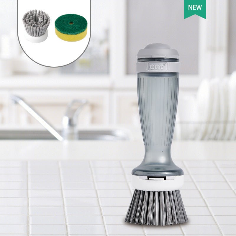 Pot Brush Dish Brush Dish Scrub Brush With Soap Dispenser For Dishes Kitchen Sink Pot Pan - Zambeel
