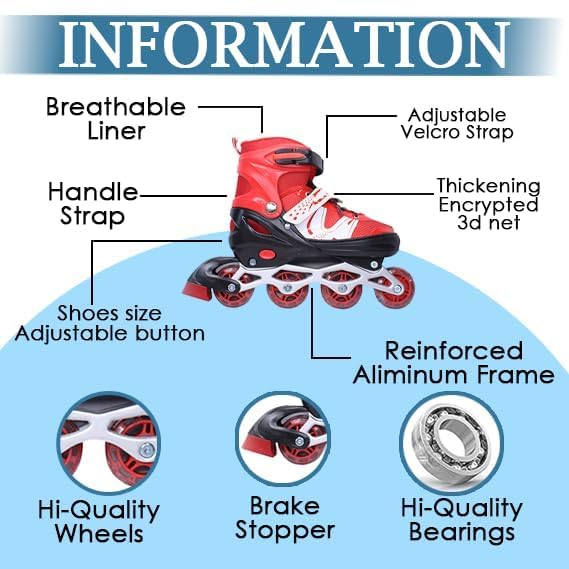 Power Super Adjustable Inline Skates © - Zambeel