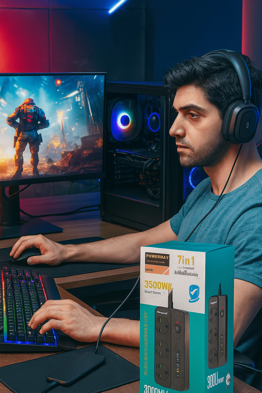 Powermax - 7 - in - 1 Power Socket - Zambeel