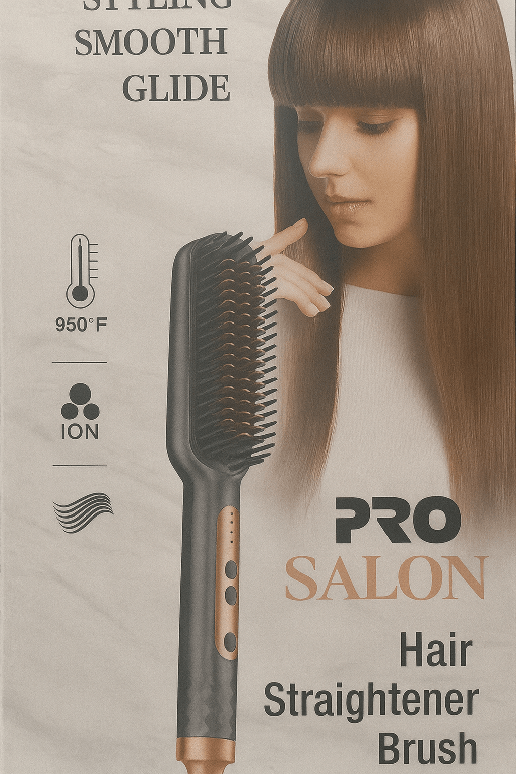 Pro Master - Hair Straightener Brush - Zambeel