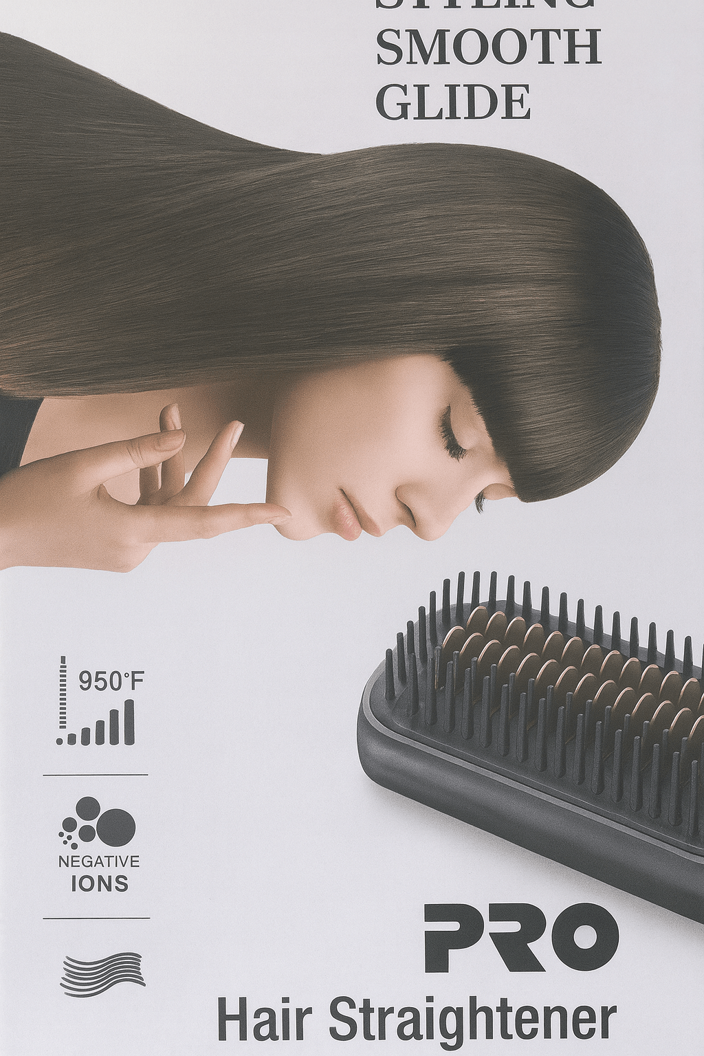 Pro Master - Hair Straightener Brush - Zambeel
