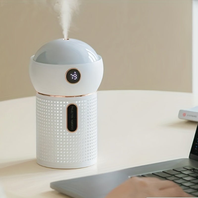 Projection Humidifier Household Bedroom Large Capacity Atmosphere Light Aromatherapy Machine Spray Humidifier - Zambeel