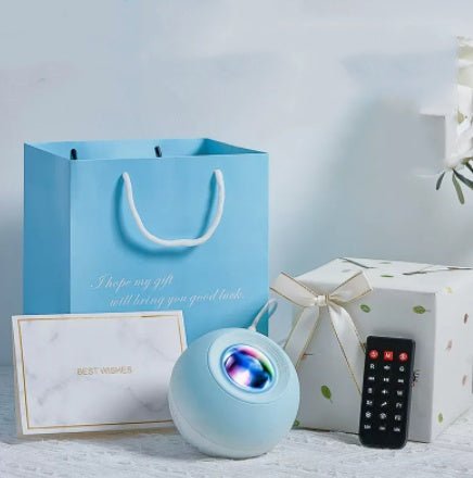 Projector Small Night Light Rotating Water Ripple Flame Ambiance Bedroom Decor - Zambeel