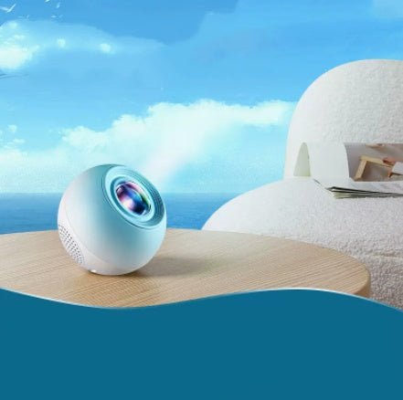 Projector Small Night Light Rotating Water Ripple Flame Ambiance Bedroom Decor - Zambeel