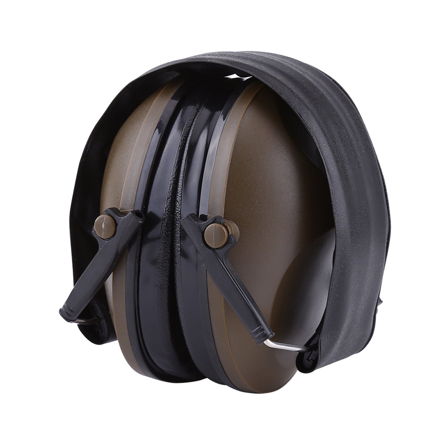 Protection Noise Reduction Earmuff Ear Muff for Industrial Noise Reduction (Brownish Green) - Zambeel