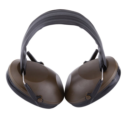 Protection Noise Reduction Earmuff Ear Muff for Industrial Noise Reduction (Brownish Green) - Zambeel
