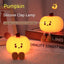 Pumpkin Lamp Small Night Lamp Halloween Silicone Pat Lamp Ambience Light - Zambeel