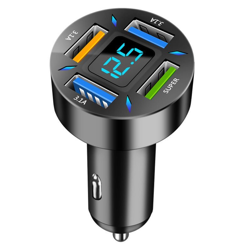 Quick Universal Transfer Plug Multi - function Car Charger USB4 Port - Zambeel