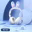 Rabbit Ear Headphones Wireless Luminous Extendable Wheat Headphones - Zambeel