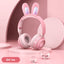 Rabbit Ear Headphones Wireless Luminous Extendable Wheat Headphones - Zambeel