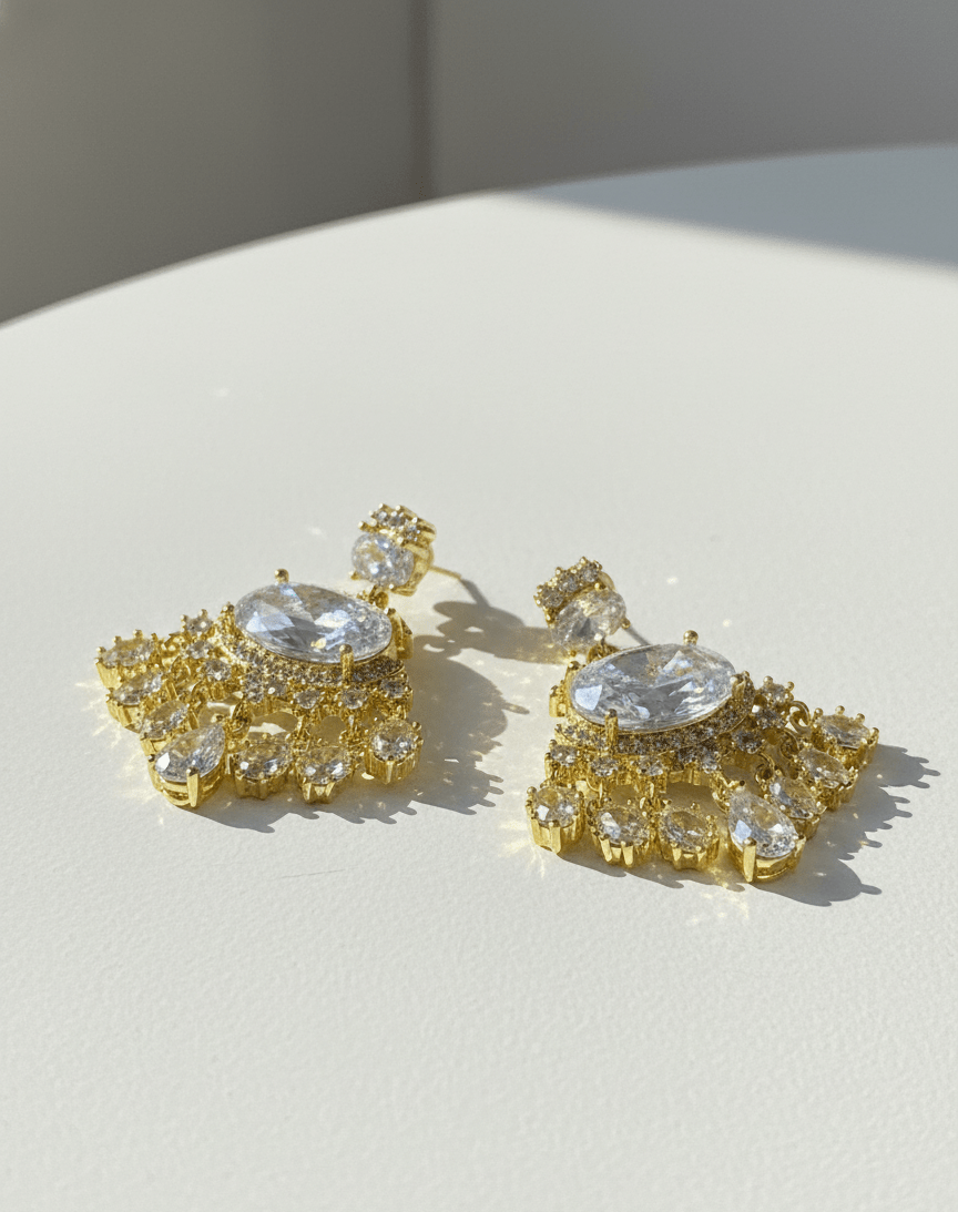 Radiant Halo Round Studs - Zambeel