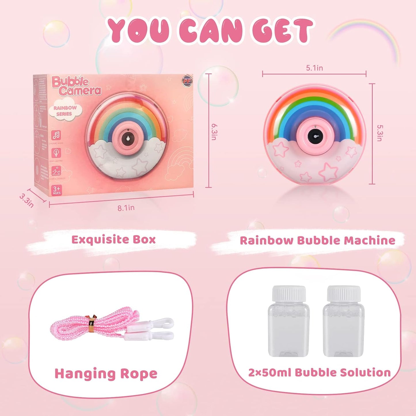 Rainbow Bubble Machine - Zambeel