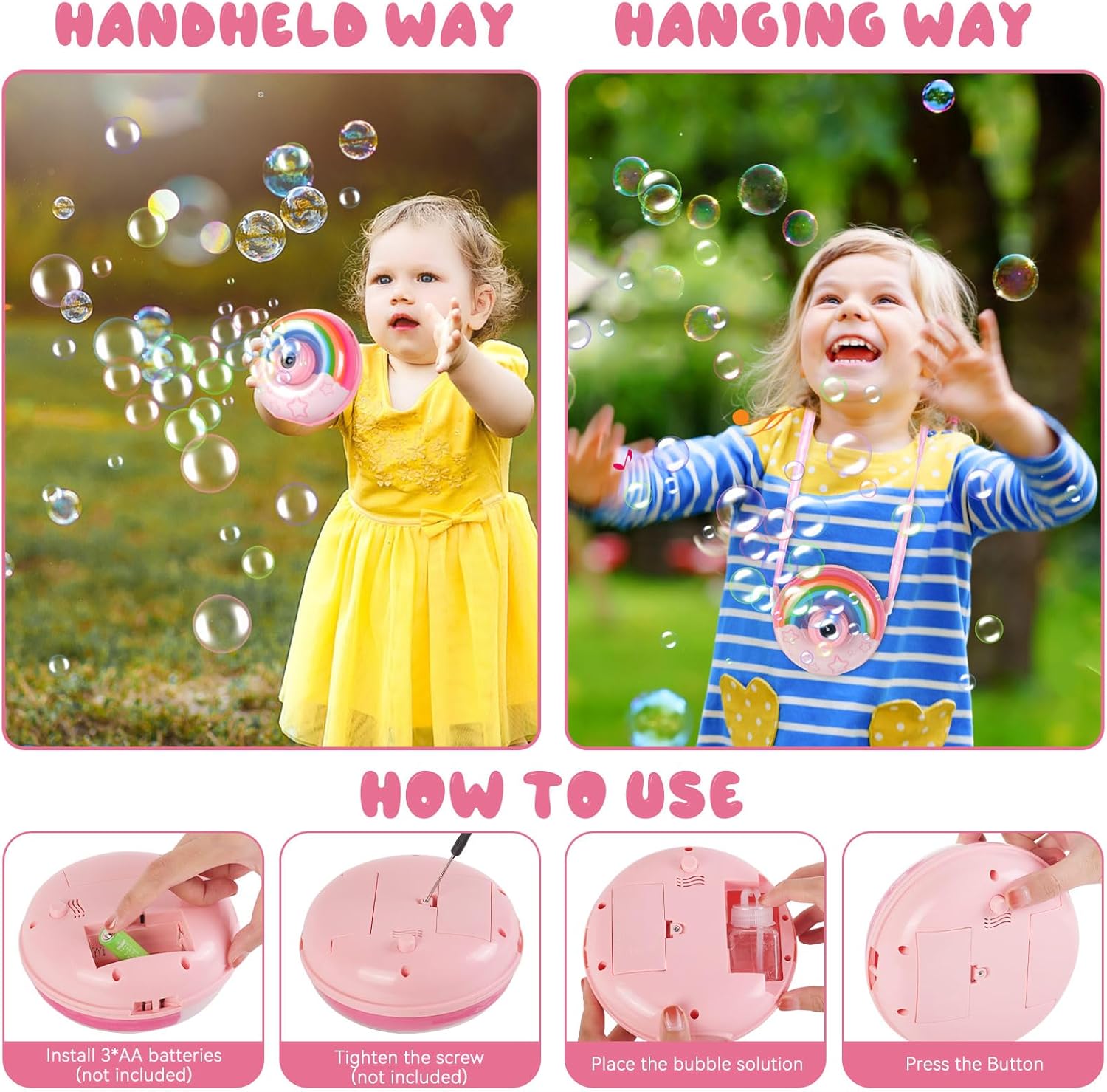 Rainbow Bubble Machine - Zambeel