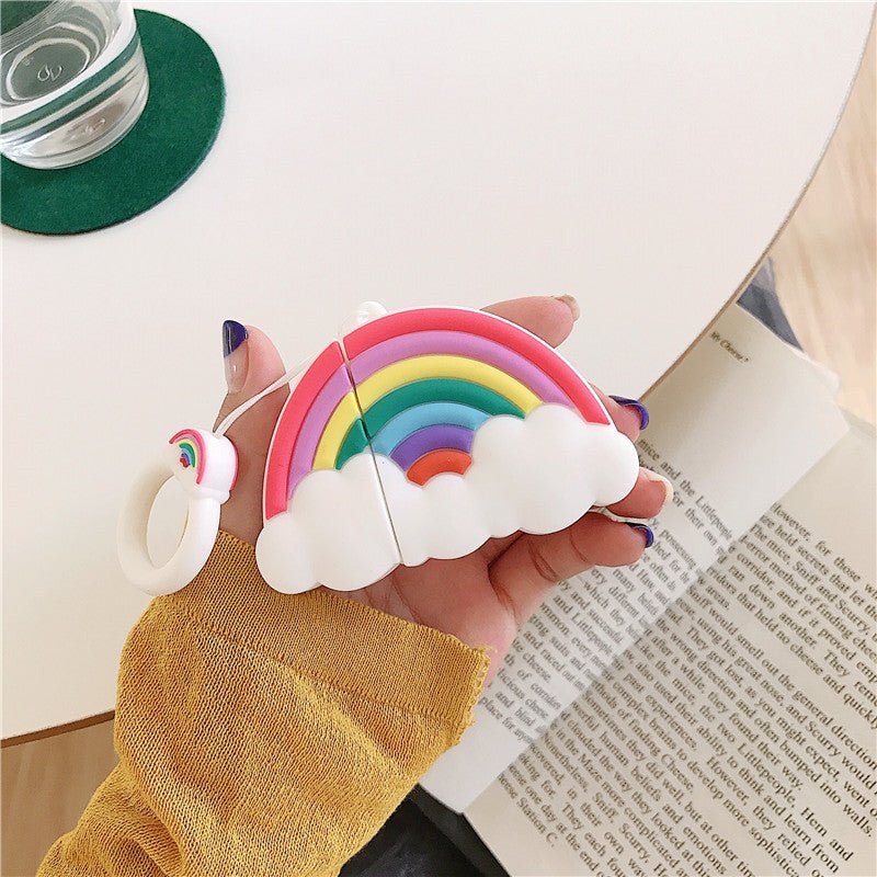 Rainbow Cloud Headphone Protective Case Silicone - Zambeel