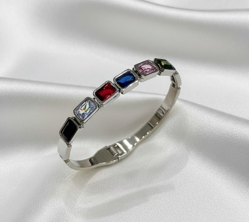 Rainbow Gem Luxe Bangle - Zambeel