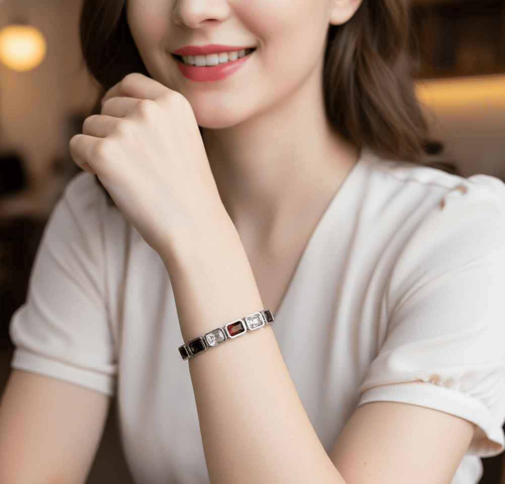 Rainbow Gem Luxe Bangle - Zambeel