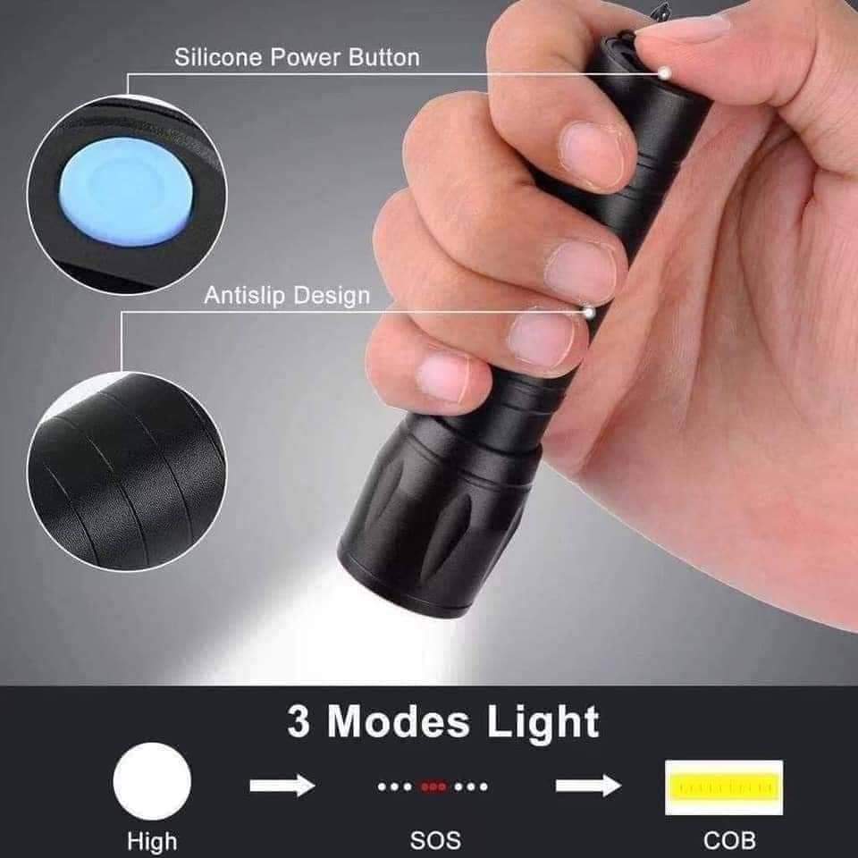 Rechargeable COB LED Mini Flashlight - Zambeel