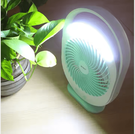 Rechargeable Fan with LED Light - Zambeel