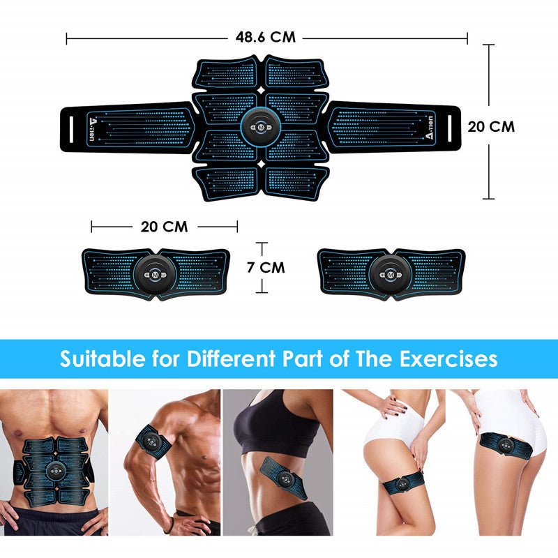 Rechargeable Home Fitness Belt Abdominal Patch - Zambeel