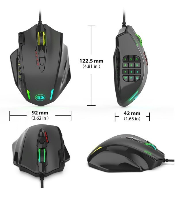 Red Dragon M908 One - Hander Macro Defines Mouse - Zambeel