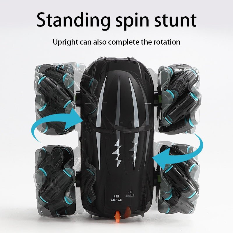 Remote Control Tumbling Stunt Double - Sided Car Rotating Charging Light Drift Racing Car - Zambeel