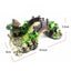 Resin Bridge Arch Bridge Black Red Bridge Fish Tank Landscaping Decoration Bridge Aquarium Equipment Accessories Turtle Climbing Platform Retro Arch Bridge - Zambeel