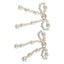 Retro Artificial Pearl Bow Floral Hand - woven Earrings - Zambeel