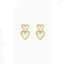 Retro Fashion Double Peach Heart Fritillary Stud Earrings - Zambeel