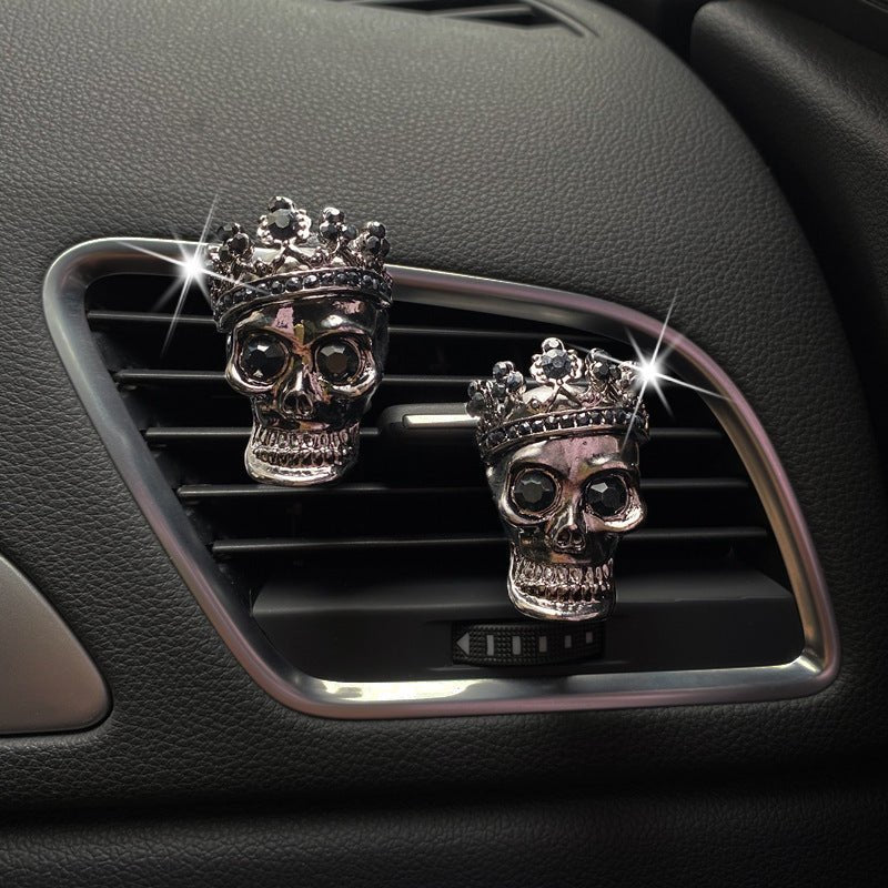 Retro Metal Skull Car Vent Perfume - Zambeel