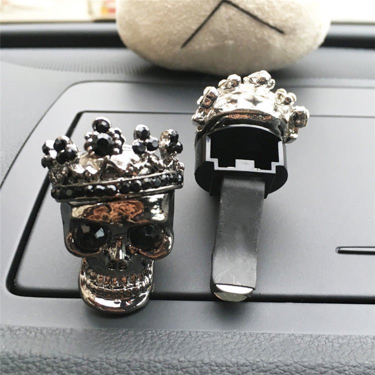 Retro Metal Skull Car Vent Perfume - Zambeel