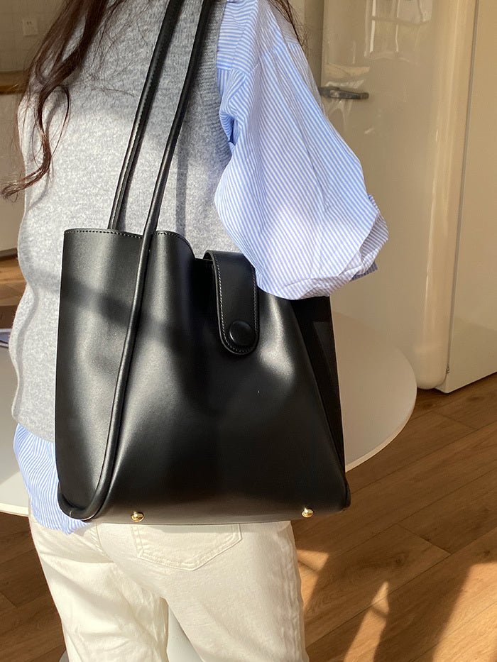 Retro One - shoulder High - grade Fashion Work Commuter Tote - Zambeel