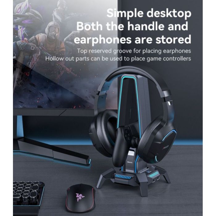 RGB Multifunctional Headphone Holder - Zambeel