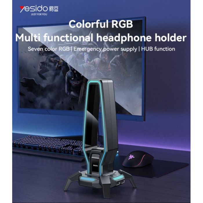 RGB Multifunctional Headphone Holder - Zambeel