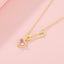 Rhinestone Heart - shaped Pin Necklace Special - interest Design Exquisite High - grade Light Luxury Clavicle Chain - Zambeel