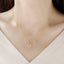 Rhinestone Heart - shaped Pin Necklace Special - interest Design Exquisite High - grade Light Luxury Clavicle Chain - Zambeel
